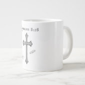 ローマ8:28製品 ジャンボコーヒーマグカップ (正面右)