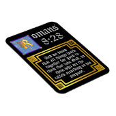 ローマ8:28金ゴールド照光文字聖書引用文 マグネット (右側)