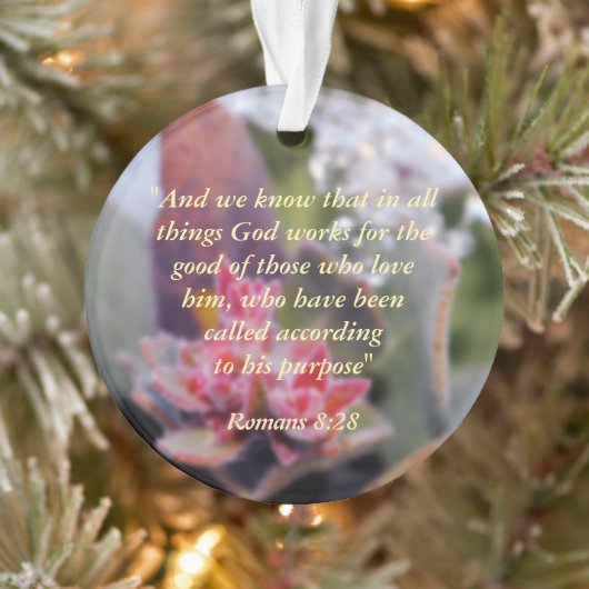 ローマ8:28 オーナメント (ツリー)