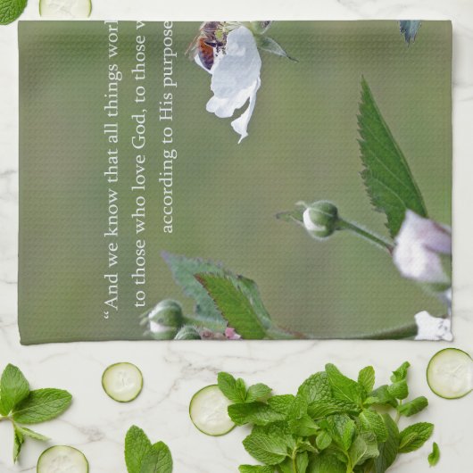 ローマ8:28 キッチンタオル (折り畳み)