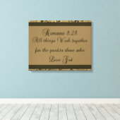 ローマ8:28 キャンバスプリント (インサイチュ (ウッドフロア))