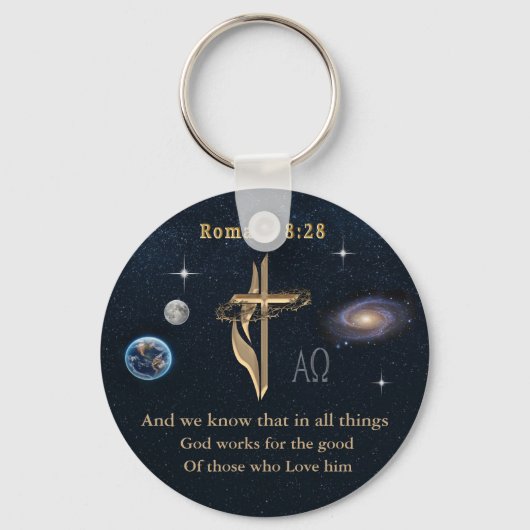 ローマ8:28 キーホルダー (正面)