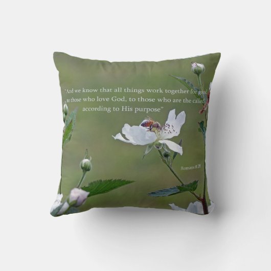 ローマ8:28 クッション (裏面)