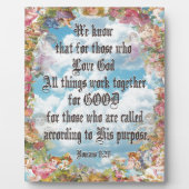 ローマ8:28 フォトプラーク (正面)