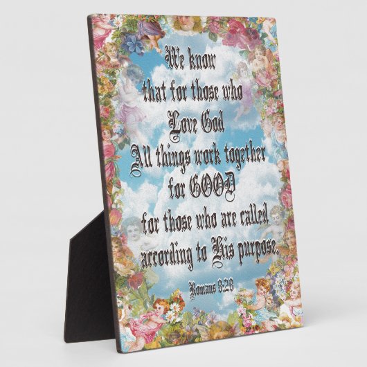 ローマ8:28 フォトプラーク (側面)