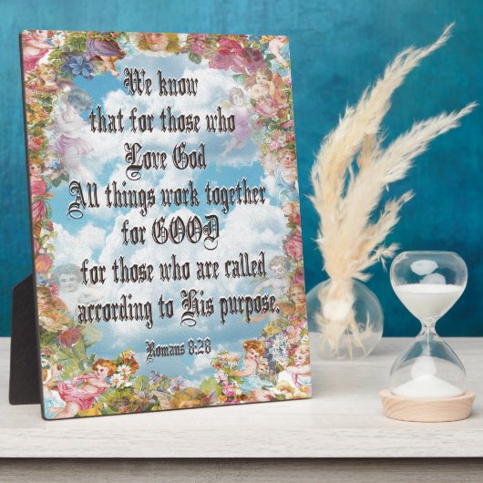 ローマ8:28 フォトプラーク (側面)