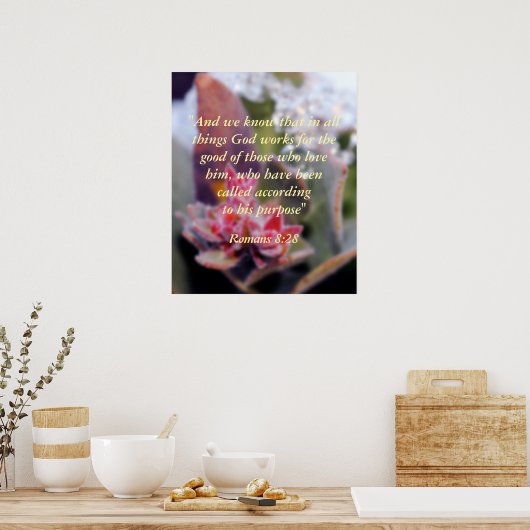 ローマ8:28 ポスター (キッチン)