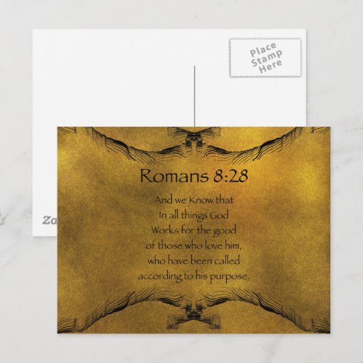 ローマ8:28 ポストカード (正面/裏面)