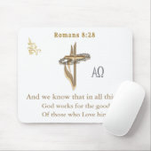 ローマ8:28 マウスパッド (マウス)