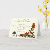 ローマ8:28:考えあなたのあなたの：自然、鳥、ネズミ カード (黄色い花)