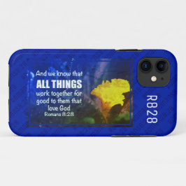 ローマ8:28 ALL THINGS BLUE iPhone 11 ケース