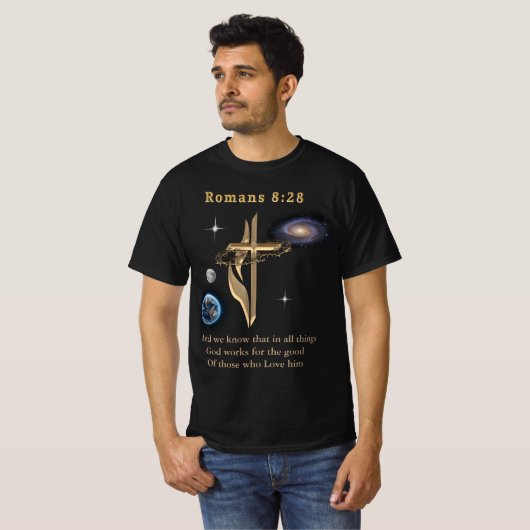 ローマ8:28 Tシャツ (正面フル)