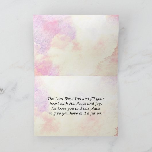 ローマ8:31神もしは私たちに敵対できる私たちのためにある カード (内部)