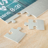 ローマ8:31神もしは私たちに敵対できる私たちのためにある ジグソーパズル (側面)