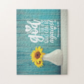 ローマ8:31神もしは私たちに敵対できる私たちのためにある ジグソーパズル (縦)