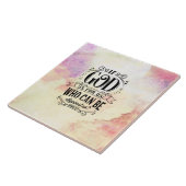 ローマ8:31神もしは私たちに敵対できる私たちのためにある タイル (側面)