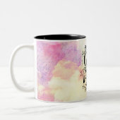 ローマ8:31神もしは私たちに敵対できる私たちのためにある ツートーンマグカップ (左)