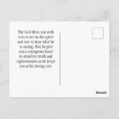 ローマ8:31神もしは私たちに敵対できる私たちのためにある ポストカード (裏面)