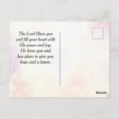 ローマ8:31神もしは私たちに敵対できる私たちのためにある ポストカード (裏面)