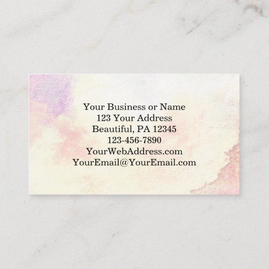 ローマ8:31神もしは私たちに敵対できる私たちのためにある 名刺 (裏面)