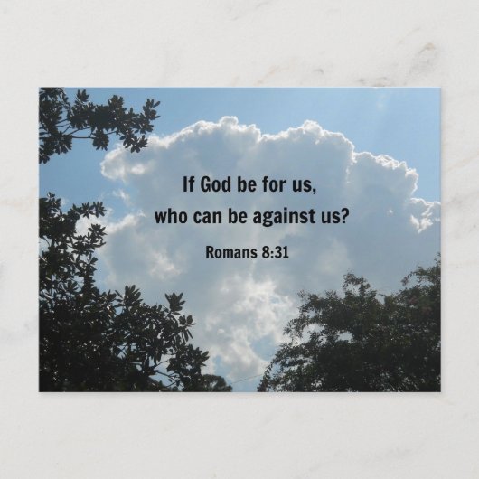 ローマ8:31神もしは私たちのために… ポストカード (正面)