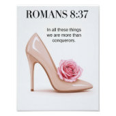 ローマ8:37ウォールアート | クリスチャン聖なる書物、 経典プリント フォトプリント (正面)