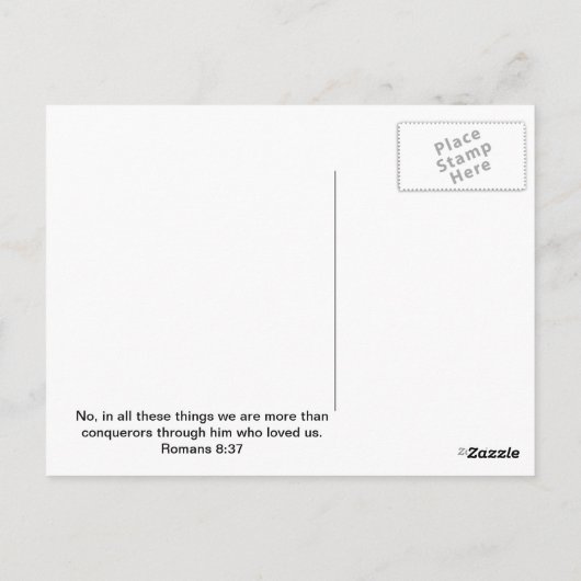 ローマ8:37サボテンのはがき ポストカード (裏面)