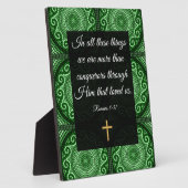 ローマ8:37 フォトプラーク (側面)