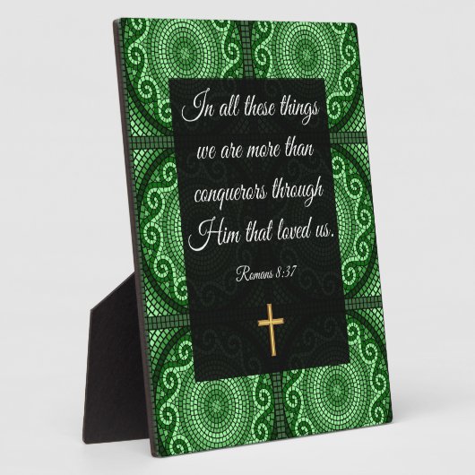 ローマ8:37 フォトプラーク (側面)