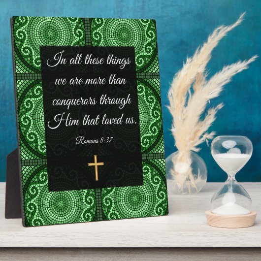 ローマ8:37 フォトプラーク (側面)