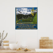 ローマ8:38キリスト教のポスター ポスター (キッチン)