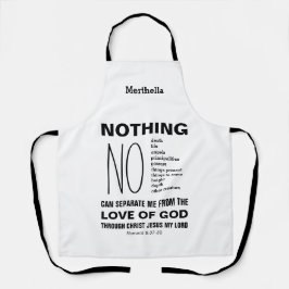 ローマ8:38-39キリスト教を分け隔てるものは何もない エプロン