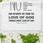 ローマ8:38-39キリスト教を分け隔てるものは何もない キッチンタオル (折り畳み)