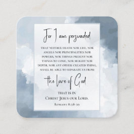 ローマ8:38-39神への愛バイブル聖句クリスチャン スクエア名刺