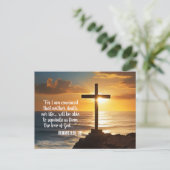 ローマ8:38-39聖なる書物、 経典はがき ポストカード (スタンド正面)