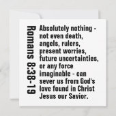 （ローマ8:38-39 CSB） カード (裏面)