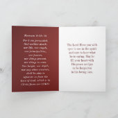 ローマ8 38-39 Love of God Bible Verse Christian カード (内部)