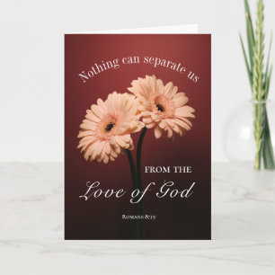 ローマ8 38-39 Love of God Bible Verse Christian カード