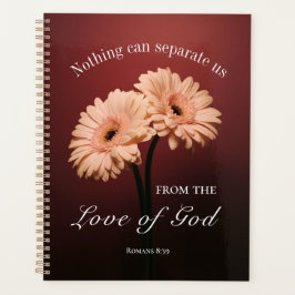 ローマ8 38-39 Love of God Bible Verse Pinkフローラ プランナー手帳