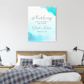 ローマ8:39神の愛と聖書の聖句クリスチャン キャンバスプリント (インサイチュ (寝室))