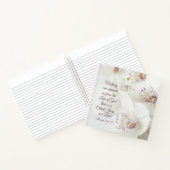 ローマ8:39神の愛の聖書白い蘭 ノートブック (内部)