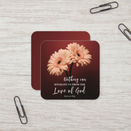 ローマ8 39神への愛キリスト教聖書聖句 スクエア名刺