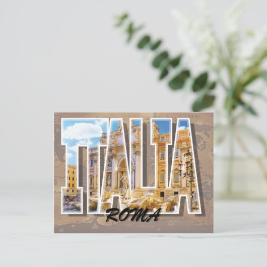ローマ、イタリアのはがき ポストカード (スタンド正面)