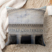 ローマ、イタリアのパンテオンの正面 クッション (ブランケット)