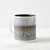 ローマ、イタリアのパンテオンの正面 ツートーンマグカップ (正面左)