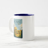 ローマ、イタリアコロッセオ ツートーンマグカップ (正面左)