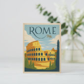 ローマ、イタリアコロッセオ ポストカード (スタンド正面)