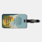 ローマ、イタリアコロッセオ ラゲッジタグ (裏面横)