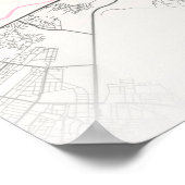 ローマ – イタリアナポリタンシティマップ ポスター (角)