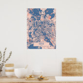 ローマ – イタリアブリーズシティマップ ポスター (キッチン)